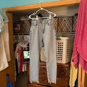 American Eagle Outfitters Light Blue Straight Leg Jeans